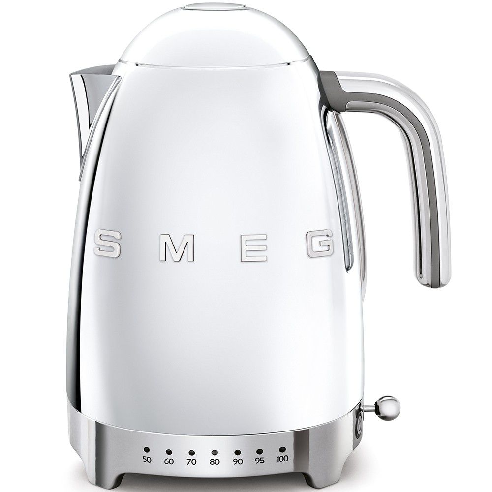 Smeg - 1.7 Litre Variable Temperature 3D Logo Kettle - Chrome